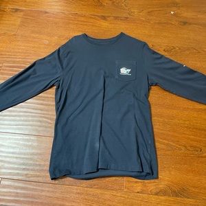 Vineyard Vines Boys Christmas Elf Whale Long Sleeve Shirt Size XL